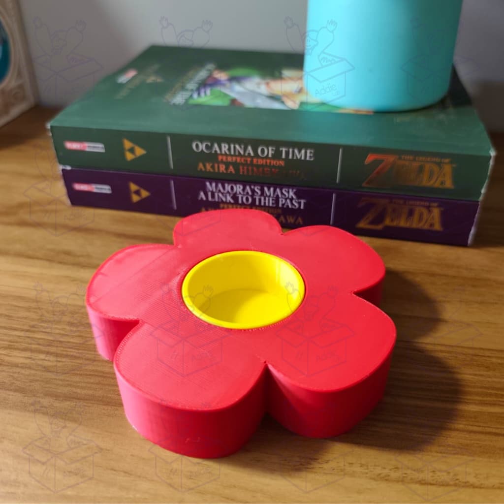 Porta-Vela (LED) Decorativo Flor