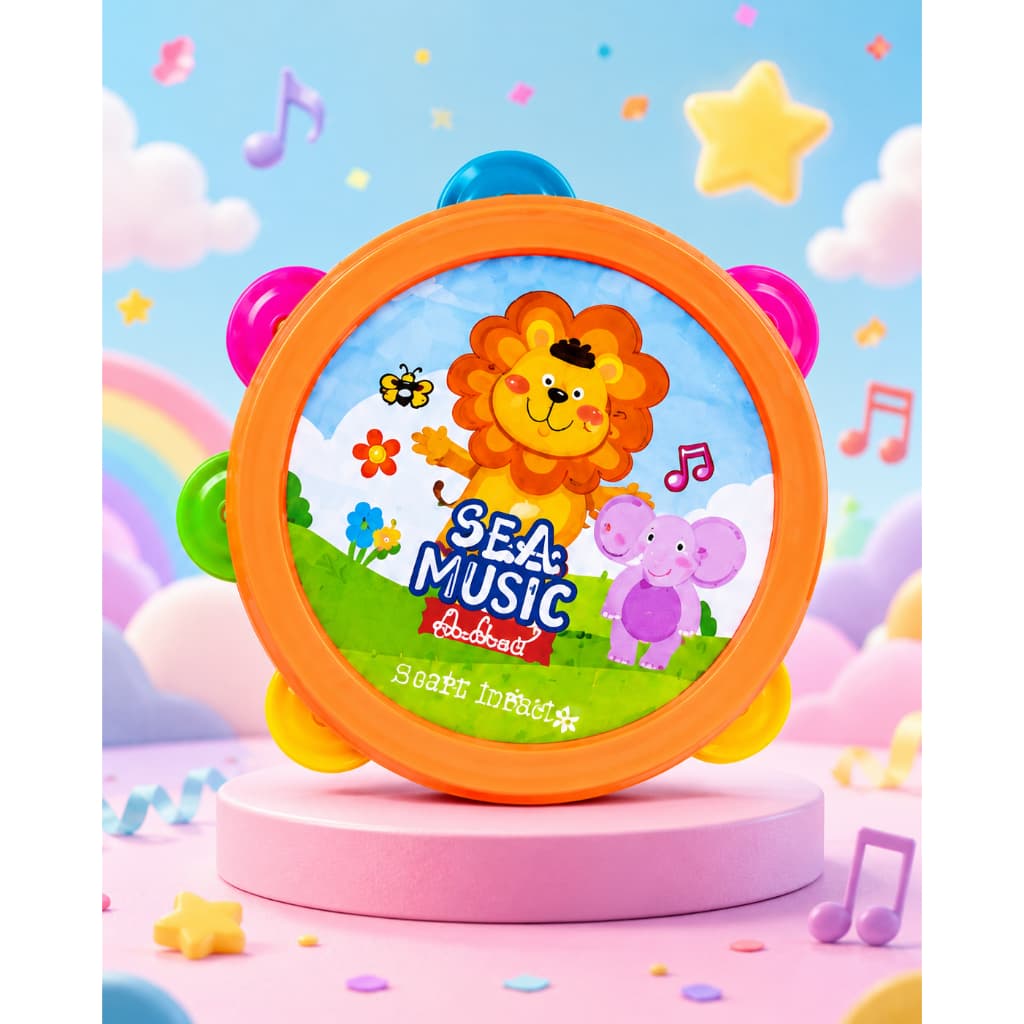 Pandeiro Infantil Brinquedo Musical Educativo Instrumento Para Lembrancinha Prenda Criança novo
