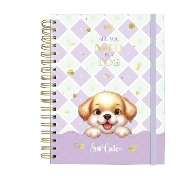 Caderno Smart Colegial 10 matérias So Cute Cat  e Dog