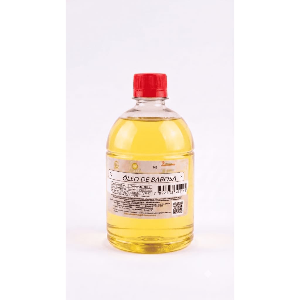 Óleo De Babosa Aloe Vera 500ml Maciez E Brilho 100% Vegetal