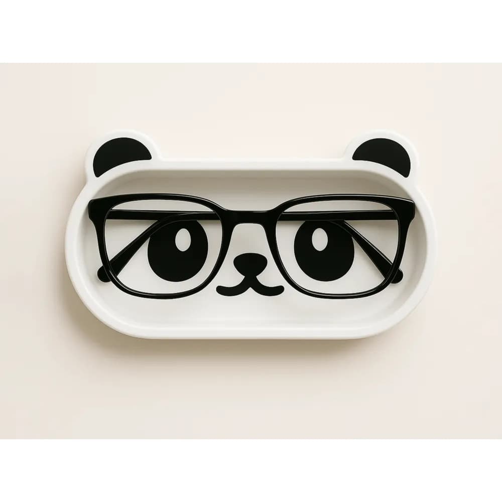 Organizador de Mesa Panda para Óculos, Chaves e Objetos | Impressão 3D Premium
