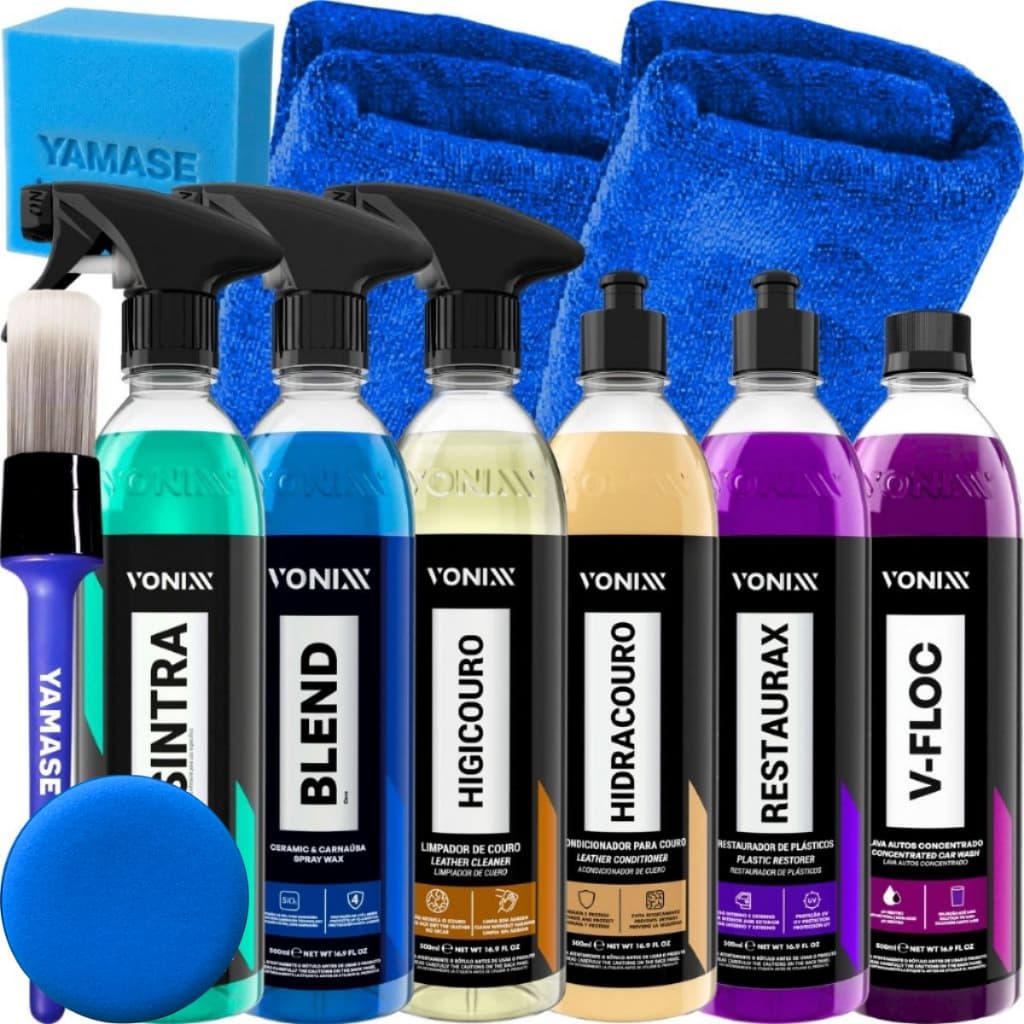 Kit Lavagem Automotiva Completa Profissional Produtos Vonixx