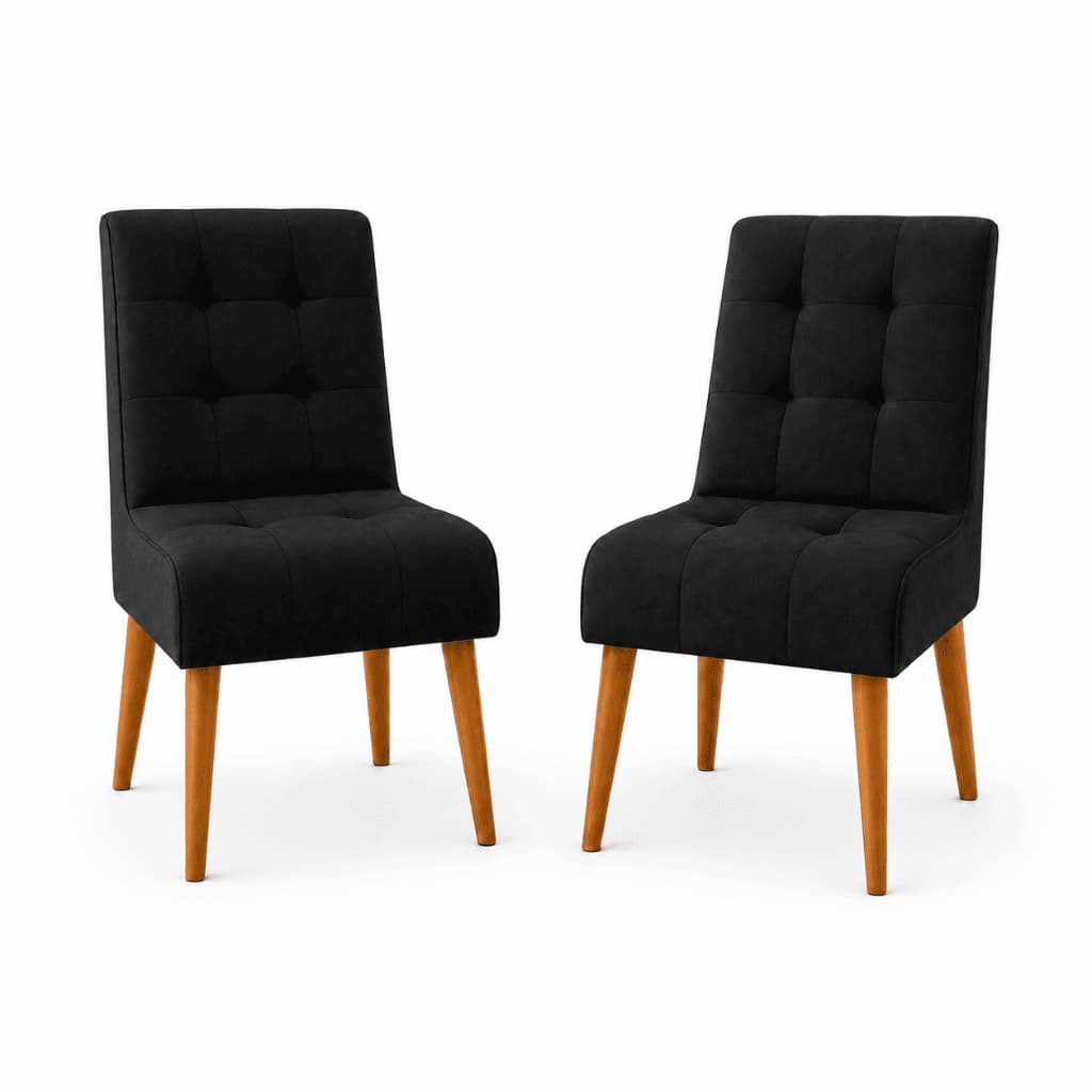 Kit Cadeiras Sofia Elegantes para Mesa de Jantar com Alto Conforto