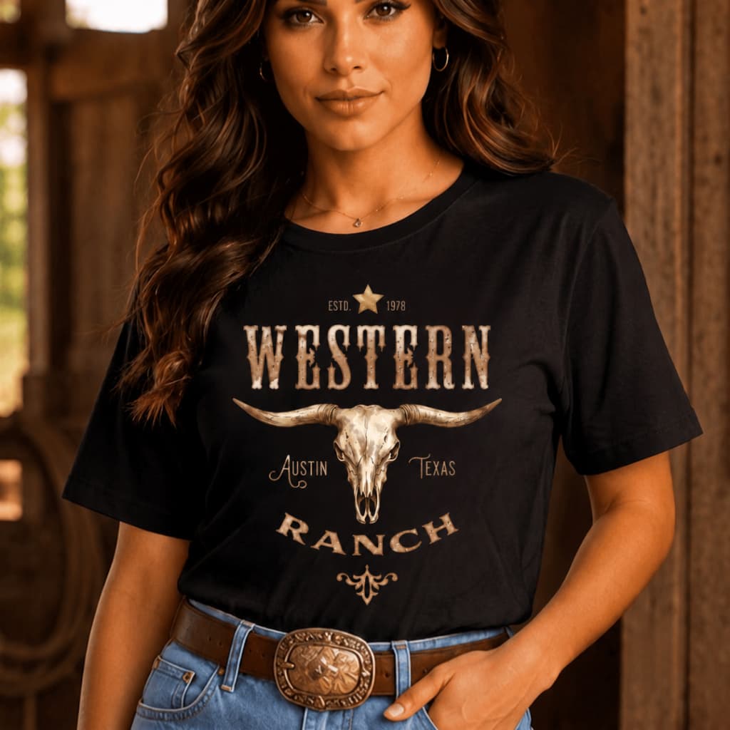 Camiseta Country Feminina T-Shirt Rodeio Festa de Peão BabyLook Estampada 100% Algodão