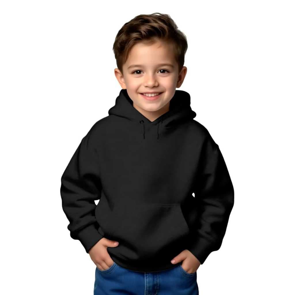 Moleton Infantil Liso Meninos e Meninas Capuz e Bolso Preto Rosa Vermelho Escola Alta Qualidade