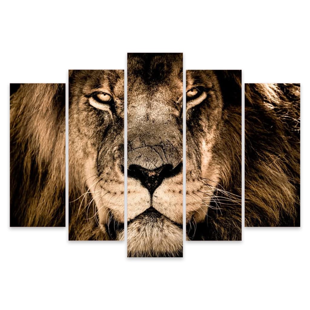 QUADRO MOSAICO LEÃO