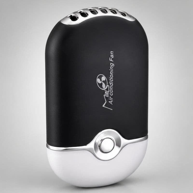 Mini Ventilador Portátil Preto Para Cílios Recarregável USB