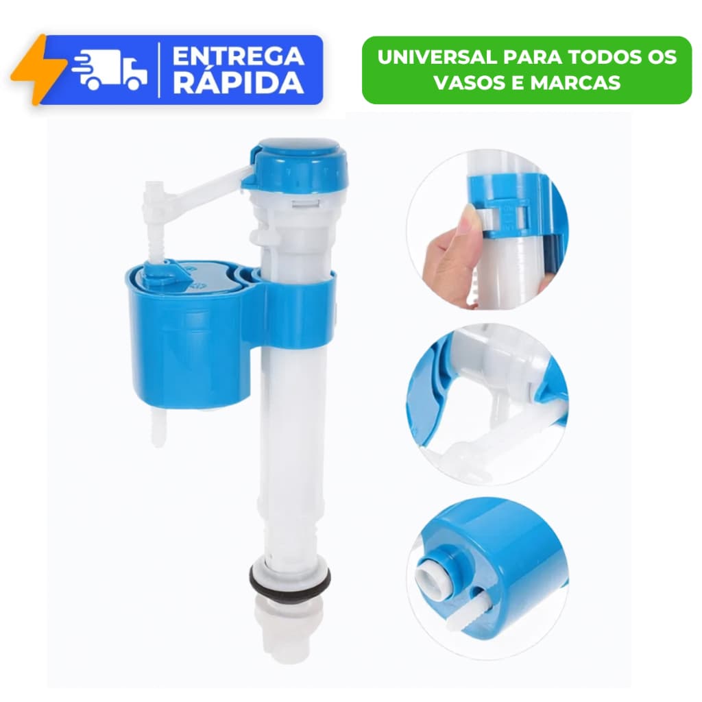 TORRE DE ENTRADA UNIVERSAL REPARO BOIA EMBUTIDA DESCARGA CAIXA ACOPLADA VASO MECANISMO DE ENTRADA