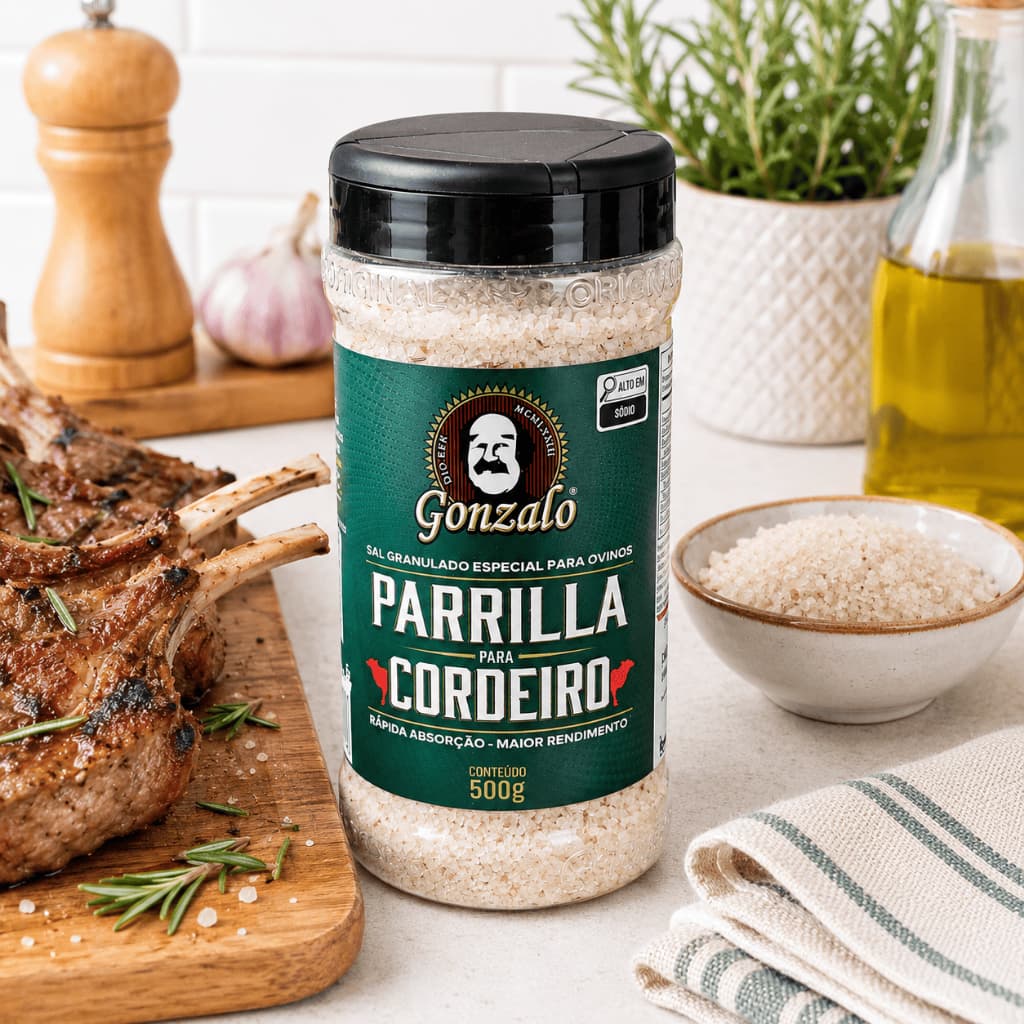 Sal para Cordeiro  Gonzalo 500g – Tempero Premium com Especiarias, Ideal para Carnes e Churrasco