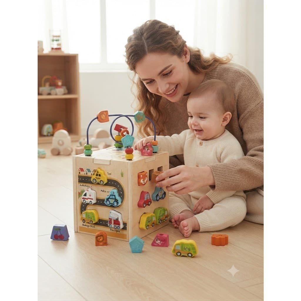 Brinquedo Educativo Sensorial Tabua de Atividades Busy Board Infantil Montessori