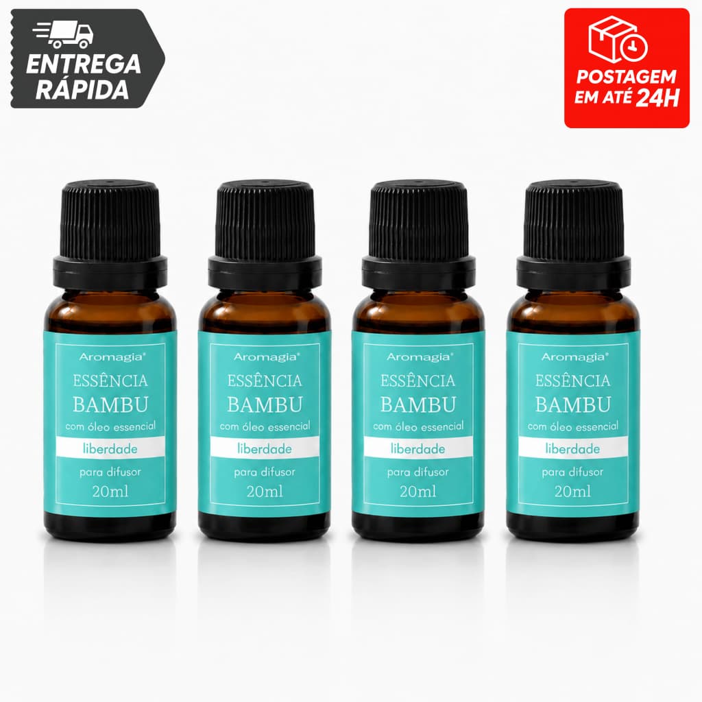 Essência Aromagia Bambu 20ml kit com 4 unid. WNF