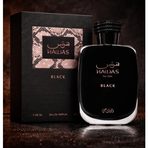 Hawas Black Rasasi Eau de Parfum Perfume Masculino