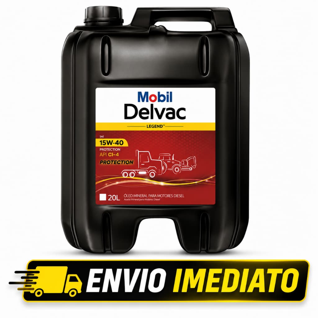 Óleo Motor Diesel Mobil Delvac Legend 15W40 API CI-4 Galão 20L Alta Proteção para Caminhões Máquinas e Frotas