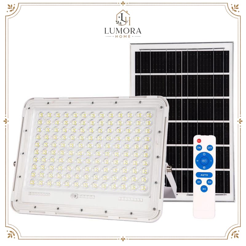 LUMORA HOME 15000W Refletor 4 IN 1 Led Solar luminária Holofote Super Potente à Prova d'Água Área IP69
