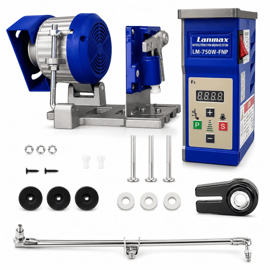 Motor Servo Eletrônico 750W Bivolt Para Reta Interlock Overlock