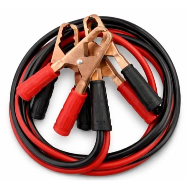 Cabo De Chupeta Bateria 2,5 Metros 600 Amp 80 Fios Reforçado Cabo Auxiliar Bateria descarregada