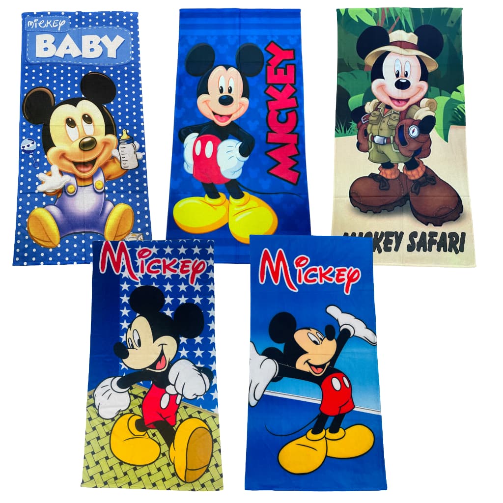 Toalha de Personagem Mickey de Banho e Praia Gigante 70x140