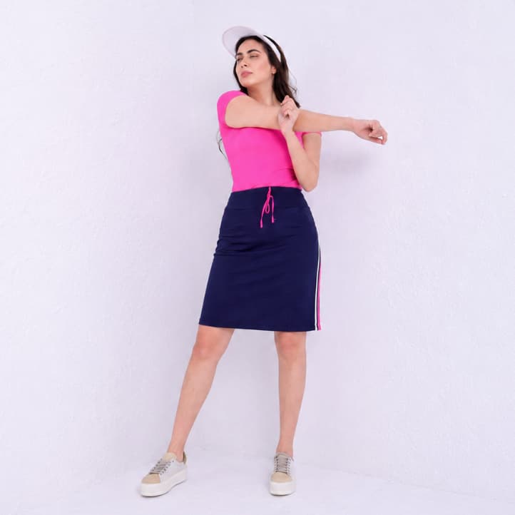 Conjunto Feminino Mirela ShortSaia Moda Fitness Evangélica