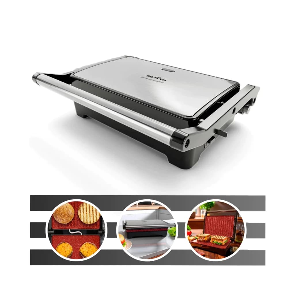 Grill e Sanduicheira 2 em 1 BGR28A 127 V Acabamento em Inox com Abertura 180º Britânia