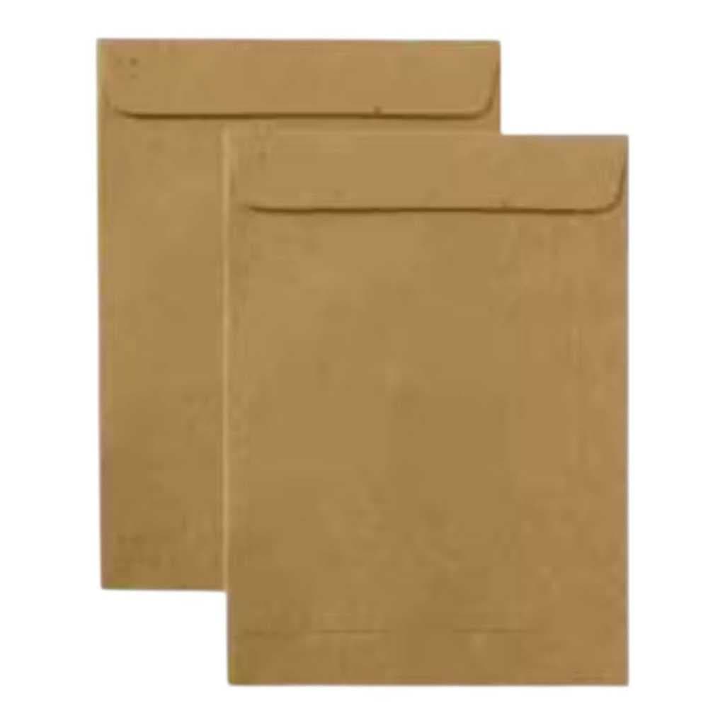 Envelope Kraft Natural 80g/m2 - 16,2cm x 22,9cm.