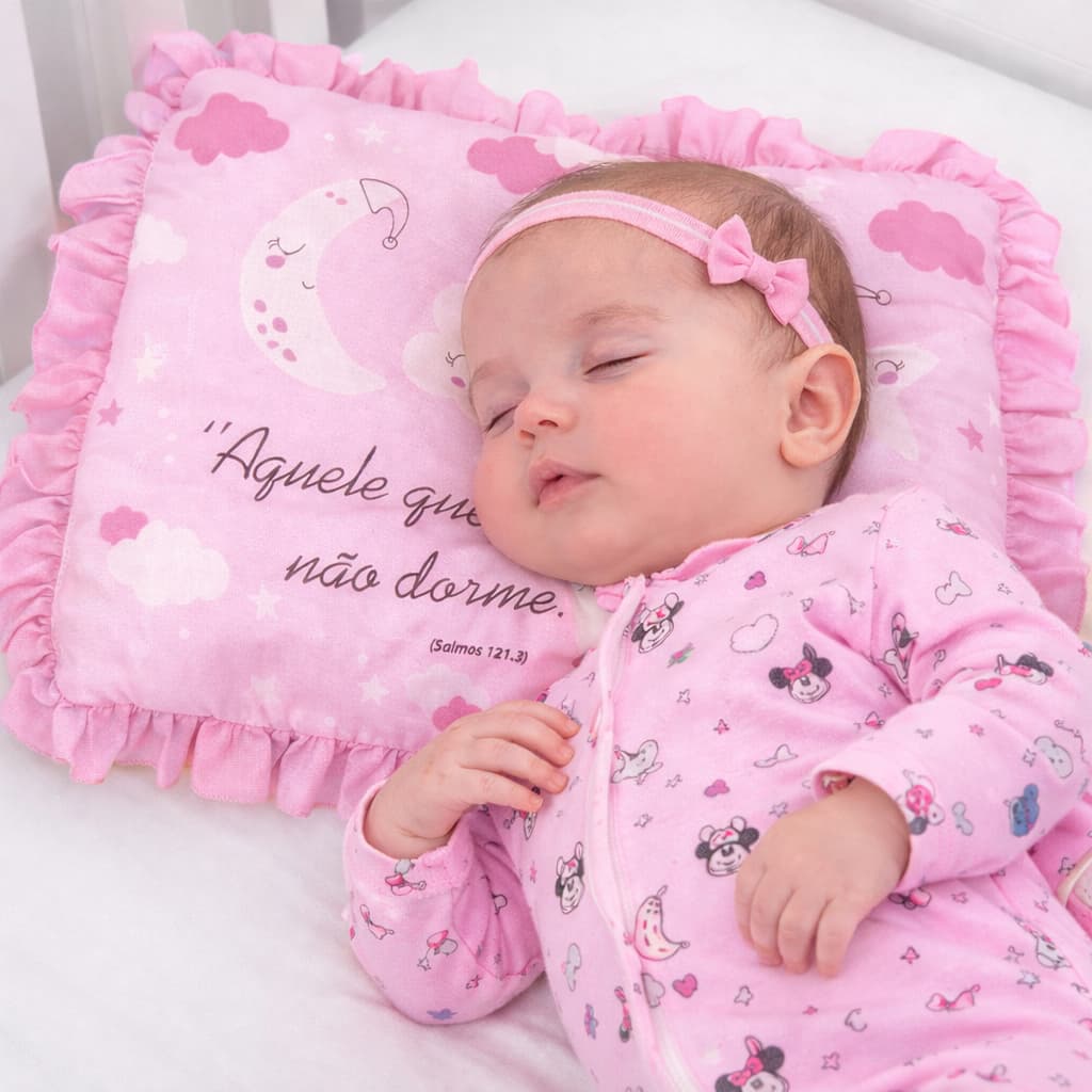 Travesseiro Frase Bíblica para bebê 35x28 Minasrey