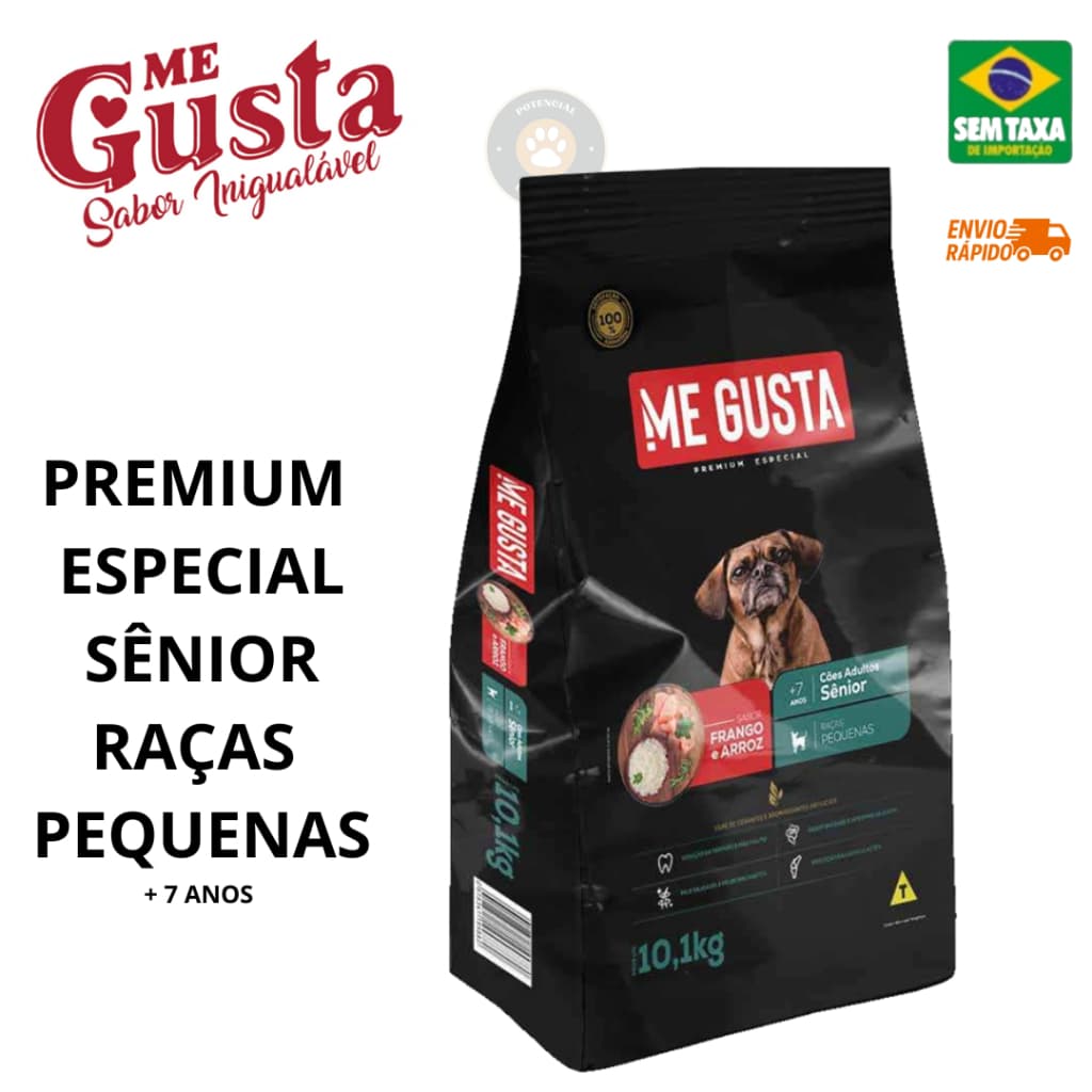 Ração Me Gusta Premium Especial Cães Adultos Sênior 10,1kg