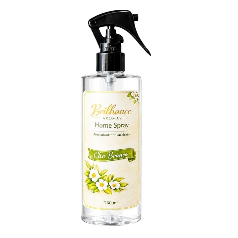 Chá Branco Aromatizador Odorizante de Ambientes e Tecidos Home Spray 120ml e 260ml Casa Perfumada
