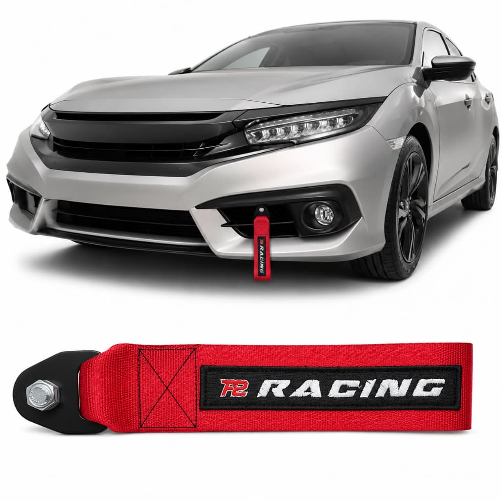 Tow Strap Hook Fita Cinta de Reboque Esportivo Com engate Parafusado P2 Racing
