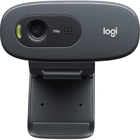 Webcam Logitech C270, Resolução Hd 720p/30fps, Microfone Cor Cinza
