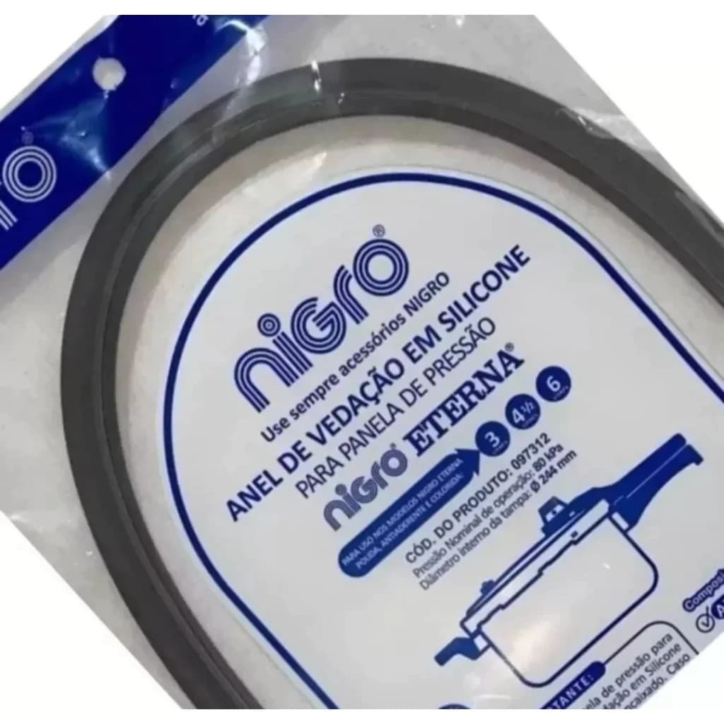Borracha Panela De Pressão Nigro Eterna 3/4,5/6/8 Litros Original