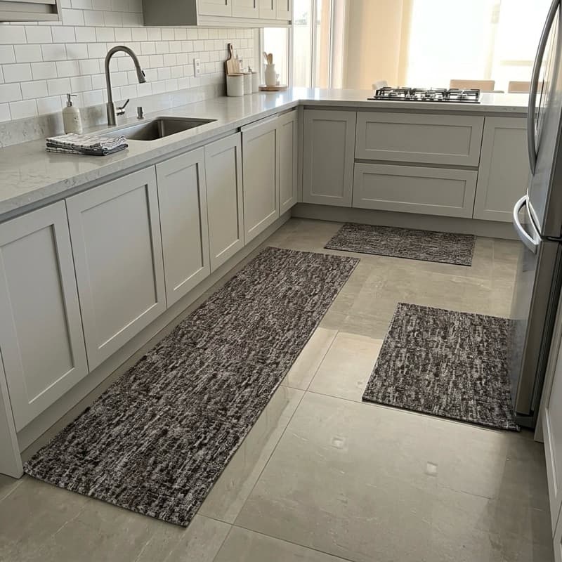 Kit de Tapetes para Cozinha Antiderrapante – 3 Peças designer elegante sofisticado