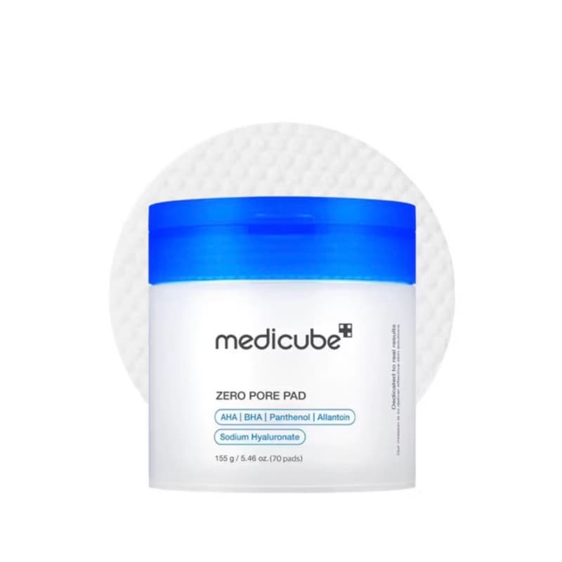 70 Unidades Medicube Zero Pore Pad 2.0 com Fórmula Dupla para Menos Poros