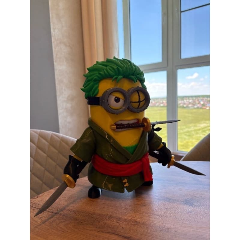 Boneco Minion 3D Premium 30cm ou 20cm | Tradicional, Urbano e Lutador (Espadachim) | Decoração Geek | Impressão 3D PLA