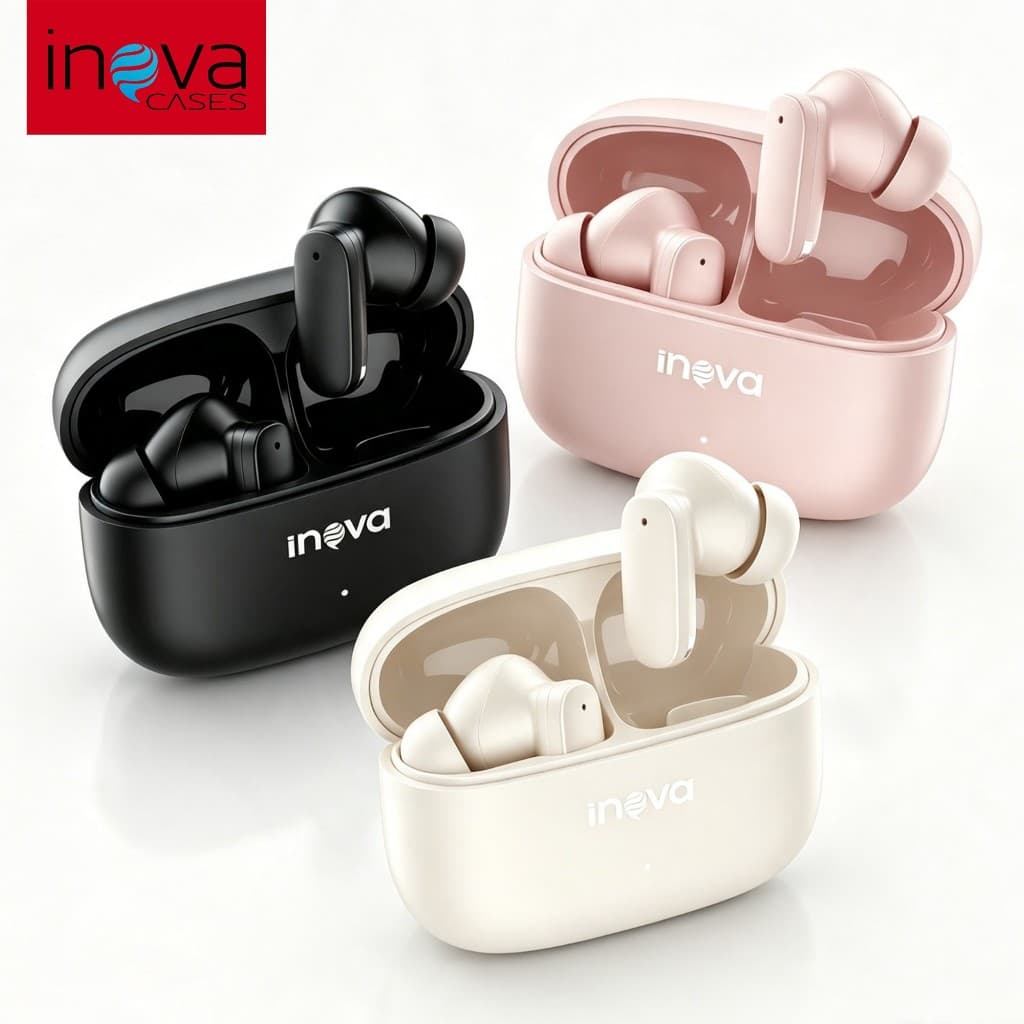 Inova Fones De Ouvido ANC ENC Com Duplo Cancelamento De Ruído Bluetooth6.0 Original Bateria De Longa Du FON-12966A