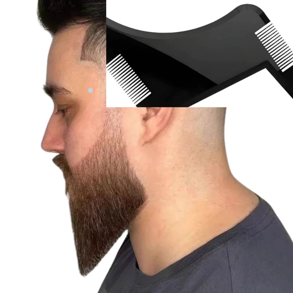 Pente Modelador Barba Alinhador Barbeiro Profissional