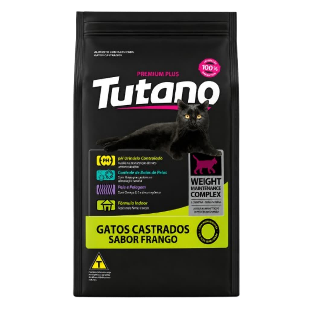 Alimento Gato Castrado Sabor Frango Tutano 3kg