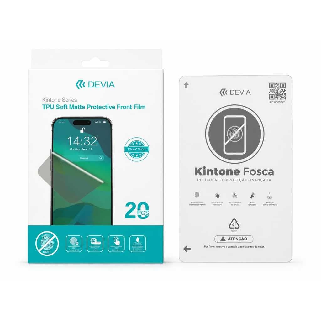 Pelicula Fosca TPU Soft Devia Personanalizada Para Todos Modelos