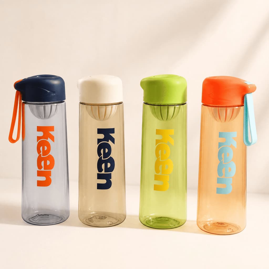 Garrafa De Agua Keen 550ml Com Filtro Esportiva Anti Vazamento Com Alça