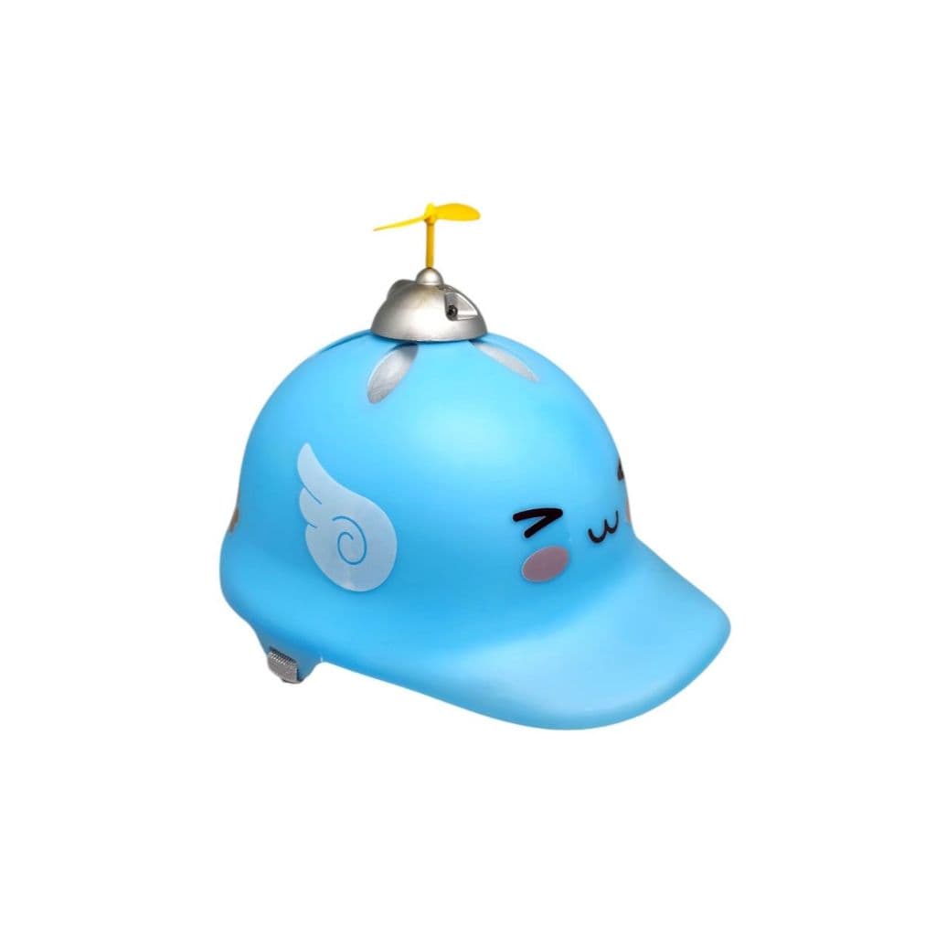Capacete Chapeuzinho Elleven Pra Bike Infantil C/ Led Azul