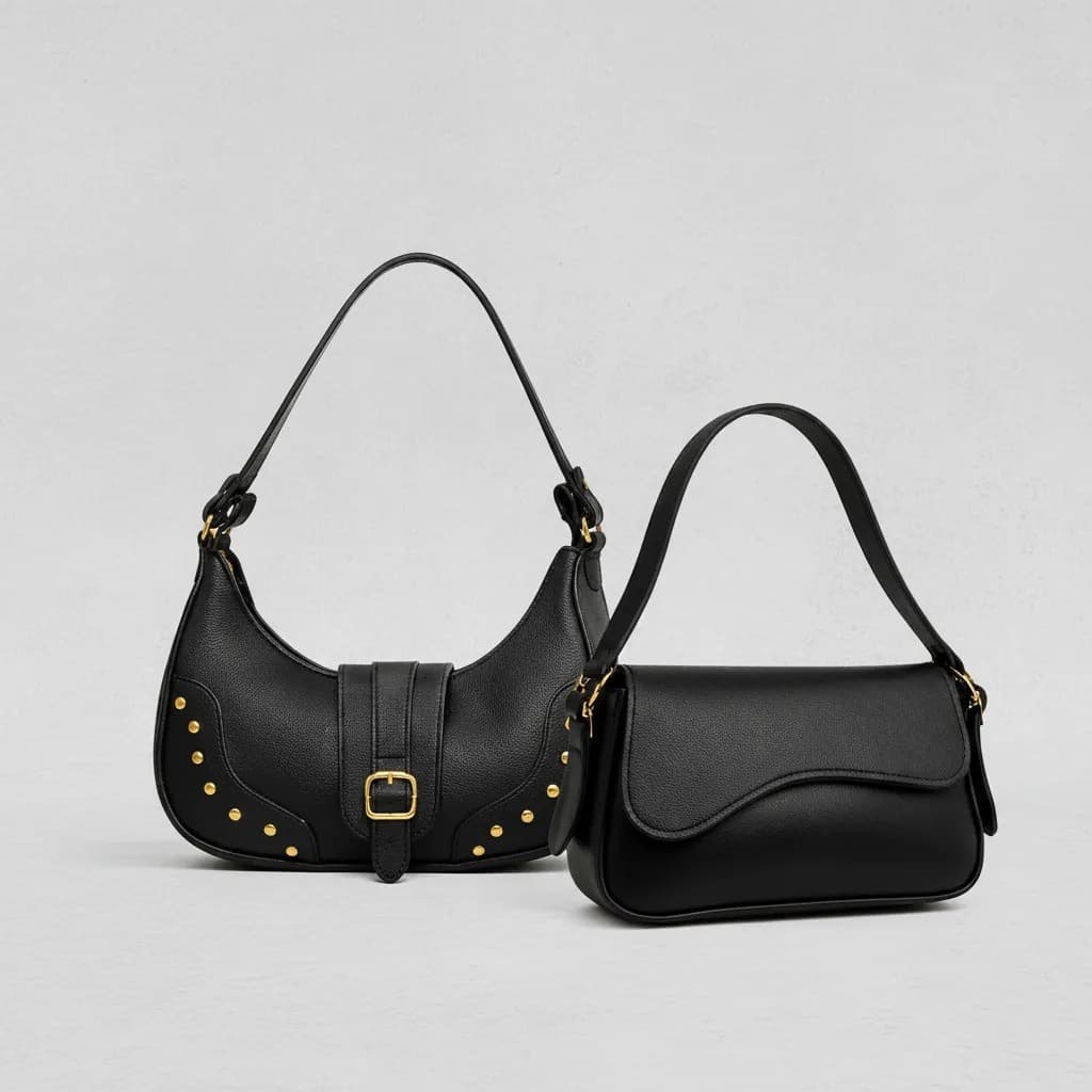 Kit Bolsa Feminina Ombro + Transversal Tiracolo Elegante Couro Sintético Fashion