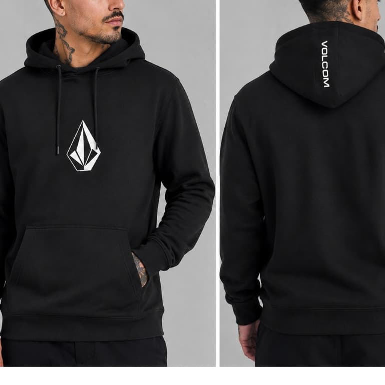 Moletom Volcom Volstoned Blusa de Frio Masculina Streetwear Original Skate Inverno Feminina