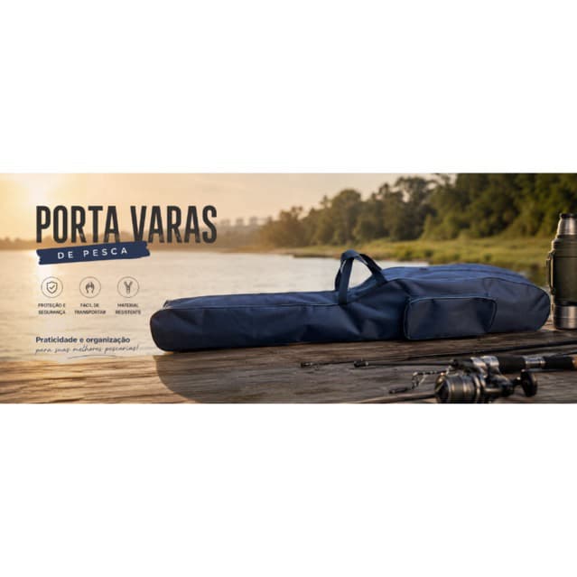 Porta Varas de pesca bolsa de vara de 0,80cm à 1,20m