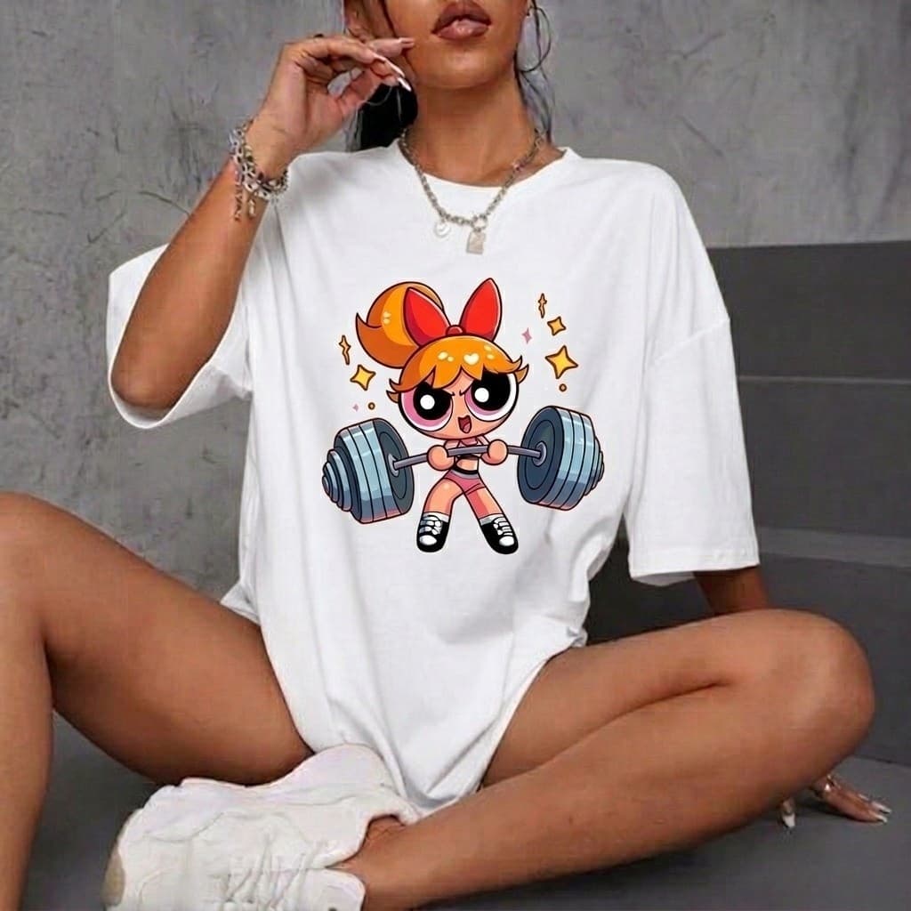Camiseta Camisa Oversized Academia Musculação Treino Florzinha 100% Algodão Promoção Unissex
