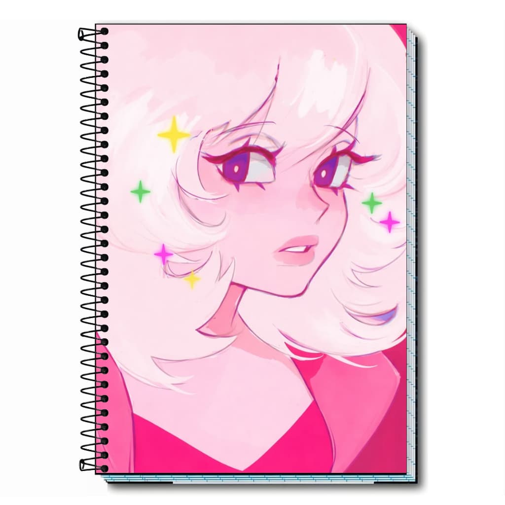 Caderno personalizado escolar desenho steven universe | Capa Dura & Espiral Resistente 1, 10, 15 e 20 Matérias