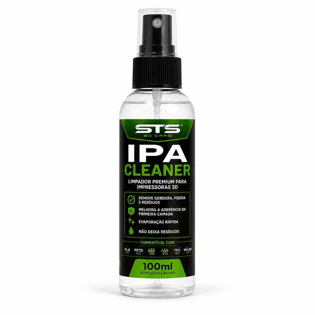 Limpador IPA Premium Para Impressora 3D Bambu Lab Ender Creality 100ml