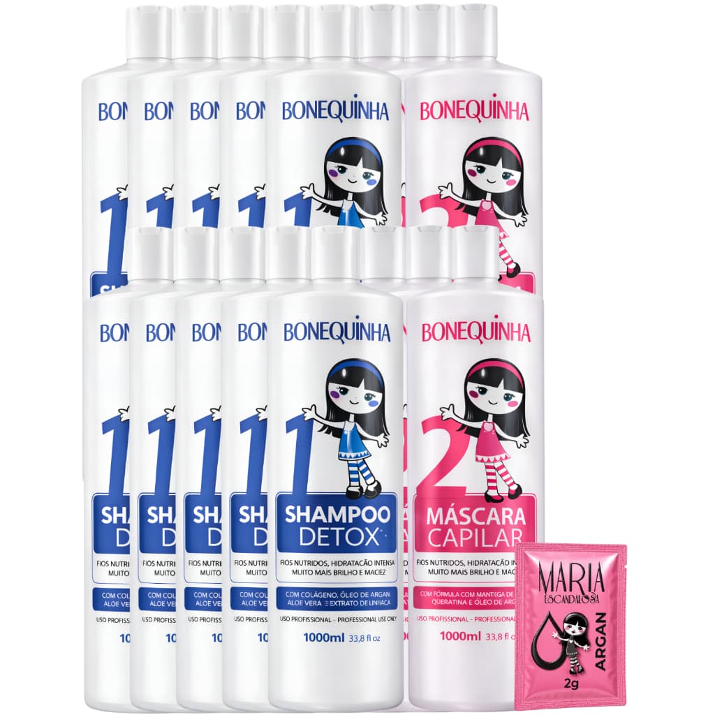 Máscara Tradicional 20x1000ml Bonequinha Escandalosa