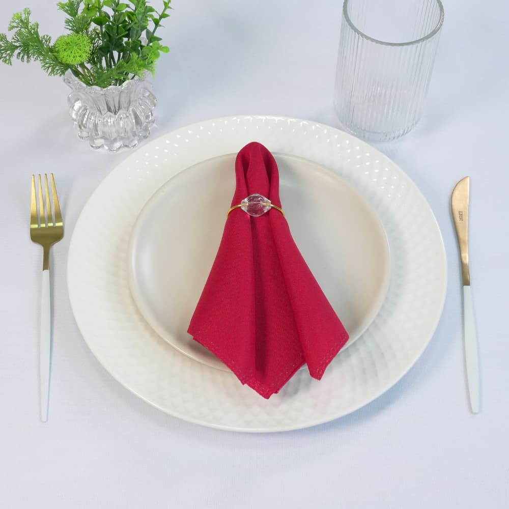 Kit Guardanapos de Tecido Natal Liso Oxford 35x35cm Mesa Posta Ceia 2 4 6 8 10 e 12 Peças