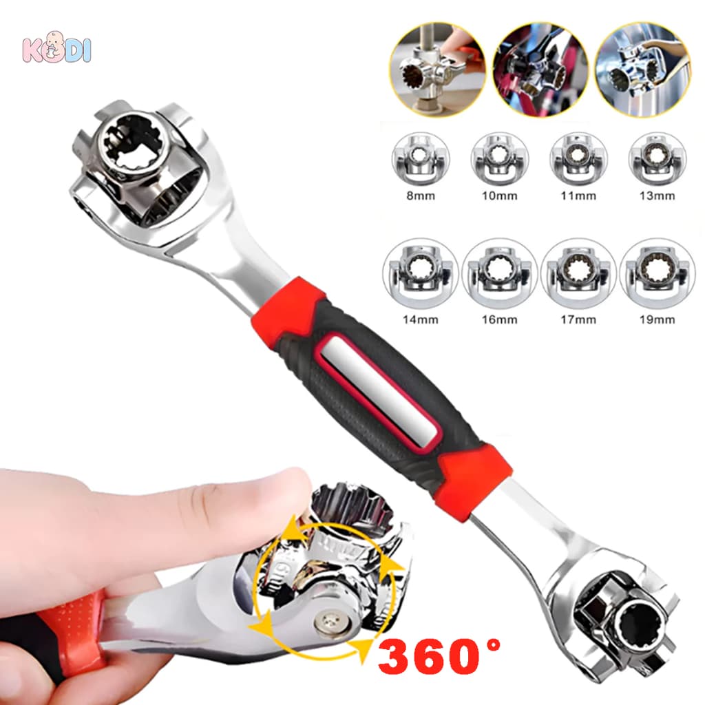 Chave 48 Em 1 Multifuncional 360° Universal Tigre Soquete Profissional -F3