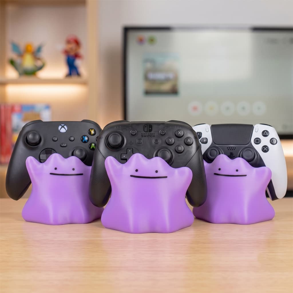 Suporte de Controle Ditto Pokémon (PS5, Xbox, Nintendo Switch) - Impressão 3D