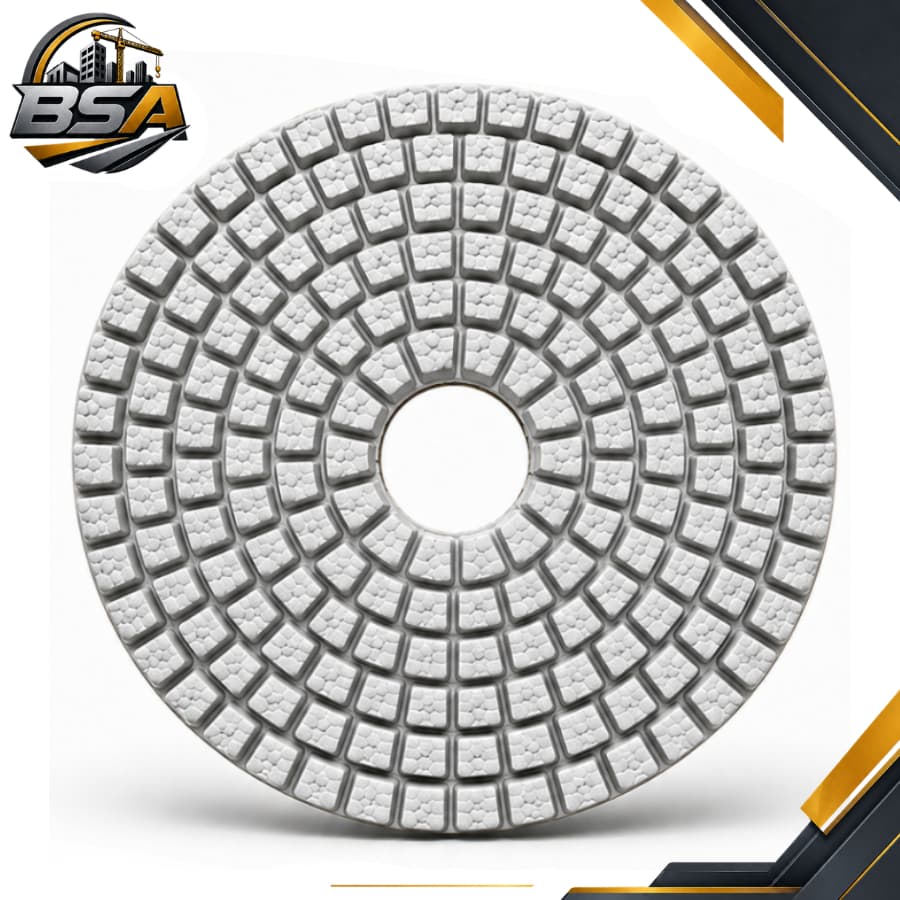 Disco de Lixa Cerâmica Pyramid 100mm Granulações 50 a 1500  Acabamento em Porcelanato e Pedra